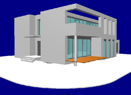 Neubau Einfamilienhaus Hannover Kirchrode CAD Suedwest