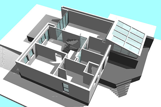 Neubau Wohnhaus Porta Westfalica Suedwest